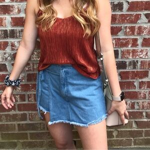 Boutique denim skort!